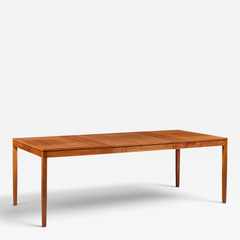 Florence Knoll Florence Knoll for Knoll Mid Century Walnut Expanding Dining Table with 1 Leaf - 4789393
