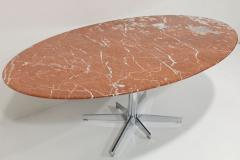 Florence Knoll Italian Rosso Alicante Marble Top Dining or Conference Table - 3716633