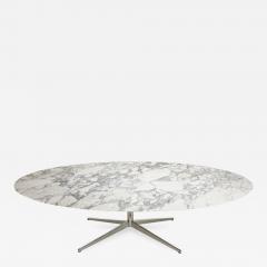 Florence Knoll Large Ovale Dining Table in Arabescato Marble by Florence Knoll circa 1965 - 917324