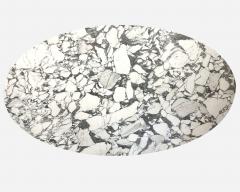 Florence Knoll Large oval table in marble and chrome by Florence Knoll Knoll Intl US circa 1961 - 3363007