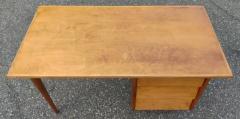 Florence Knoll Lightly Restored Rare Early Florence Knoll Signed Knoll Associates Maple Desk - 3192833