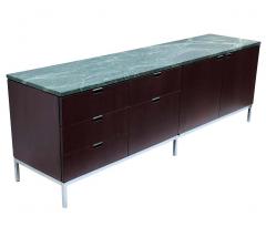 Florence Knoll Mid Century Modern Florence Knoll for Knoll Green Verde Marble Top Credenza - 2233816