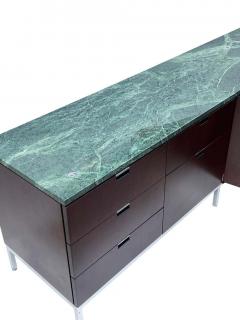 Florence Knoll Mid Century Modern Florence Knoll for Knoll Green Verde Marble Top Credenza - 2233820