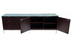 Florence Knoll Mid Century Modern Florence Knoll for Knoll Green Verde Marble Top Credenza - 2233825