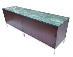 Florence Knoll Mid Century Modern Florence Knoll for Knoll Green Verde Marble Top Credenza - 2233830