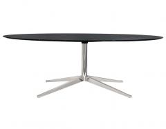 Florence Knoll Mid Century Modern Oval Marble Dining Table or Desk by Florence Knoll for Knoll - 2233797