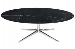 Florence Knoll Mid Century Modern Oval Marble Dining Table or Desk by Florence Knoll for Knoll - 2233799