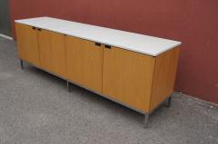 Florence Knoll Oak Credenza with Marble Top by Florence Knoll for Knoll - 621158