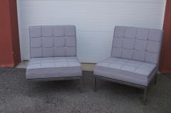 Florence Knoll Pair of Armless Lounge Chairs by Florence Knoll for Knoll - 2124344