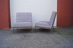 Florence Knoll Pair of Armless Lounge Chairs by Florence Knoll for Knoll - 2124347