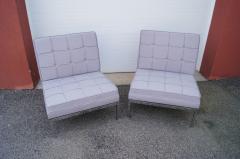 Florence Knoll Pair of Armless Lounge Chairs by Florence Knoll for Knoll - 2124348