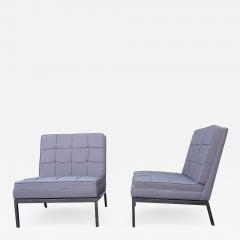 Florence Knoll Pair of Armless Lounge Chairs by Florence Knoll for Knoll - 2151785