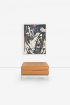 Florence Knoll Pair of Florence Knoll Leather Ottomans 1965 - 4207312