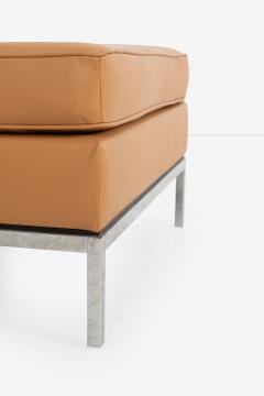 Florence Knoll Pair of Florence Knoll Leather Ottomans 1965 - 4207316