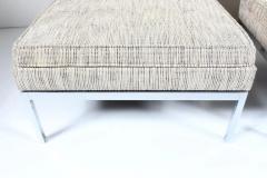 Florence Knoll Pair of Florence Knoll Model 65 Chrome Slipper Lounge Chairs 1973 - 3059485