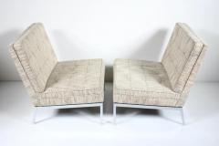 Florence Knoll Pair of Florence Knoll Model 65 Chrome Slipper Lounge Chairs 1973 - 3059495