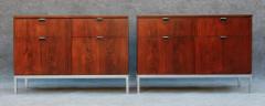 Florence Knoll Professionally Restored Florence Knoll Custom Matched Set of Rosewood Cabinets - 3339043