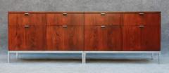 Florence Knoll Professionally Restored Florence Knoll Custom Matched Set of Rosewood Cabinets - 3339045