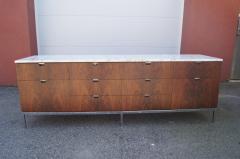 Florence Knoll Rosewood Credenza with Marble Top by Florence Knoll - 3095089