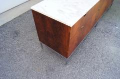 Florence Knoll Rosewood Credenza with Marble Top by Florence Knoll - 3116228