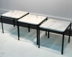 Florence Knoll Set of Nesting Tables with Marble Tops in the Manner of Florence Knoll - 882070