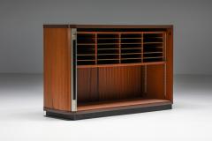 Florence Knoll Teak Office Cabinets with Tambour Doors for Knoll 1980s - 2315895