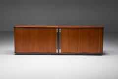 Florence Knoll Teak Office Cabinets with Tambour Doors for Knoll 1980s - 2315927