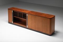 Florence Knoll Teak Office Cabinets with Tambour Doors for Knoll 1980s - 2315930