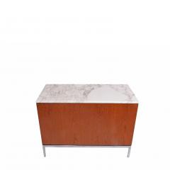 Florence Knoll Teak and Marble Florence Knoll Executive Small Chest for Knoll - 1203424