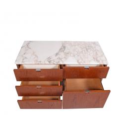 Florence Knoll Teak and Marble Florence Knoll Executive Small Chest for Knoll - 1203428