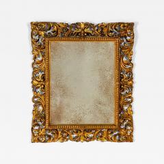 Florentine Italian Giltwood Mirror circa 1880 Later mirror plate - 3152526