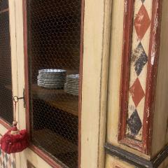 Florentine hand painted harlequin Cupboard late 19th century - 3815123