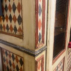 Florentine hand painted harlequin Cupboard late 19th century - 3815165