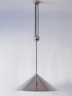 Florian Schulz Adjustable Counterweight Pendant Lamp Keos by Florian Schulz Germany 1970s - 2257358