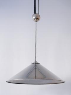 Florian Schulz Adjustable Counterweight Pendant Lamp Keos by Florian Schulz Germany 1970s - 2257361