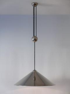 Florian Schulz Adjustable Counterweight Pendant Lamp Keos by Florian Schulz Germany 1970s - 2257362