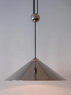 Florian Schulz Adjustable Counterweight Pendant Lamp Keos by Florian Schulz Germany 1970s - 2257375