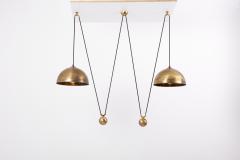 Florian Schulz Double Posa Pendant Lamp with Side Counter Weights by Florian Schulz 1970s - 1508792