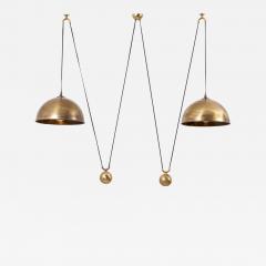 Florian Schulz Double Posa Pendant Lamp with Side Counter Weights by Florian Schulz 1970s - 1509602