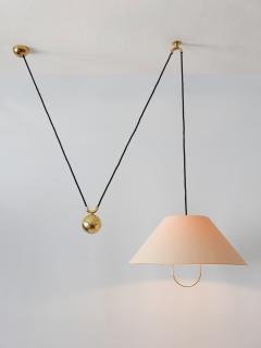 Florian Schulz Early Rare Elegant Counterweight Pendant Lamp by Florian Schulz Germany 1960s - 3055301