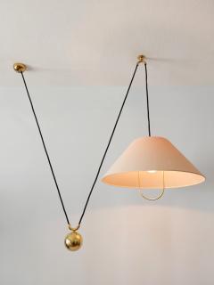 Florian Schulz Early Rare Elegant Counterweight Pendant Lamp by Florian Schulz Germany 1960s - 3055310