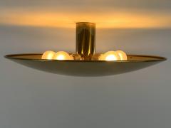 Florian Schulz Large MId Century Brass Flush Mount or Sconce by Florian Schulz Germany 1970s - 4719500