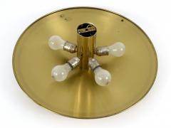 Florian Schulz Large MId Century Brass Flush Mount or Sconce by Florian Schulz Germany 1970s - 4719501
