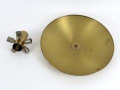 Florian Schulz Large MId Century Brass Flush Mount or Sconce by Florian Schulz Germany 1970s - 4719502