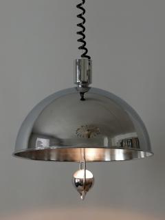 Florian Schulz Mid Century Modern Nickel Plated Brass Pendant Lamp by Florian Schulz 1970s - 2139619