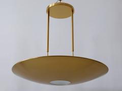 Florian Schulz Modernist Brass Pendant Lamp or Ceiling Fixture by Florian Schulz Germany 1980s - 2803364