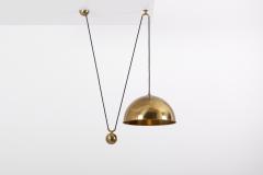 Florian Schulz Pendant Lamp Posa with Side Pull in Brass by Florian Schulz Germany 1970s - 1508929