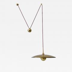 Florian Schulz Rare Early Brass Counterweight Pendant Lamp Onos 55 by Florian Schulz 1960s - 4288103
