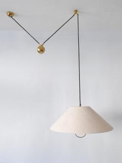 Florian Schulz Rare Early Counterweight Pendant Lamp by Florian Schulz Germany 1960s - 2906437