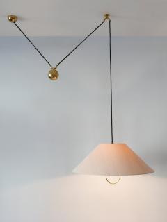 Florian Schulz Rare Early Counterweight Pendant Lamp by Florian Schulz Germany 1960s - 2906438